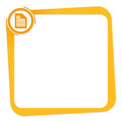 Poster - vector box for any text with document icon
