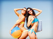 © Syda Productions - girls with ball on the beach