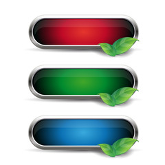 Fototapete - Empty button nature vector