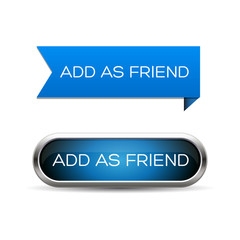 Poster - Add as friend - social site button