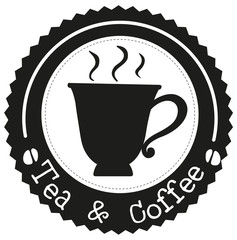 Sticker - A tea and coffee label