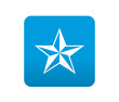 Etiqueta tipo app azul simbolo favorito