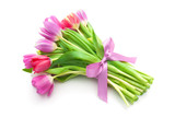 Fototapeta Tulipany - bouquet of spring tulips flowers