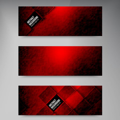 Wall Mural - vector banners and squares. color set