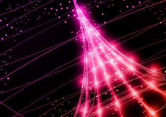 Wall Mural - Neon Technology Background.