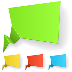 Wall Mural - Blank color label vector template