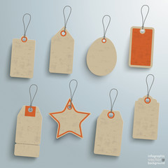 Wall Mural - Vintage Star Price Stickers Set