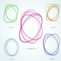 Wall Mural - Modern transparent vortex design elements