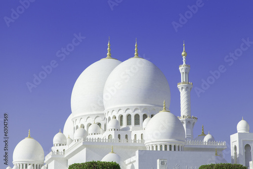 Photo Beautiful Sheikh Zayed Mosque in Abu Dhabi city, UAE