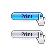 Buttons with cursor hand. Print button.