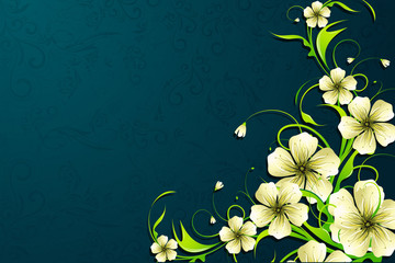 Wall Mural - Abstract Floral Background