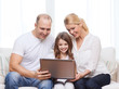 © Syda Productions - parents and little girl with laptop at home