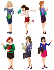 Poster - Different businesswomen