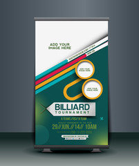 Canvas Print - Billiard Competition Roll Up Banner Design