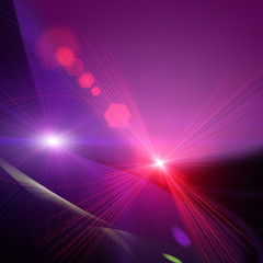 Poster - futuristic wave background design with lights