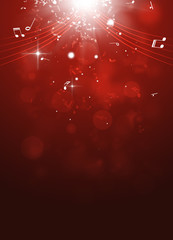 Wall Mural - Classic Music Red Background