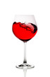 © aleksandra_1981 - Moving red wine glass over a white background