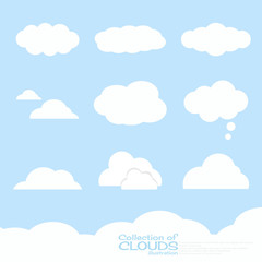 Wall Mural - clouds illustration collection