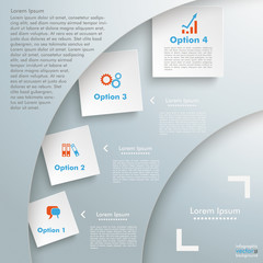 Wall Mural - Cutting Circle Background Infographic