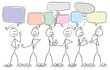 © Baillou - personnages qui discutent