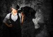 © Boris Riaposov - Young woman in hat with cigar