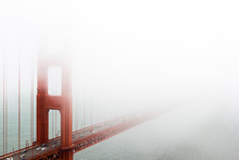 San Francisco Golden Gate Bridge Through The Mist