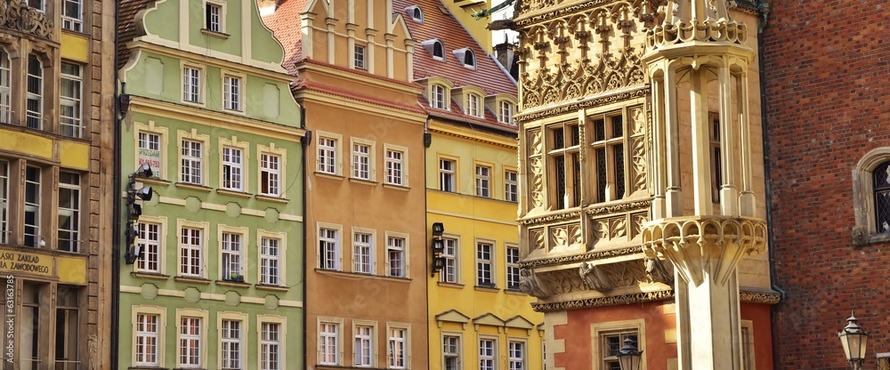 Obraz na płótnie Wrocław - Stare miasto w salonie