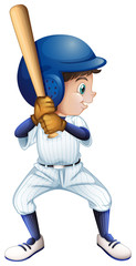 Sticker - A young male baseball player