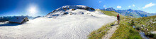 Panoramica Inverno Estate In Montagna
