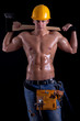 © V&P Photo Studio - young muscular worker holding hatchet