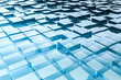 Leinwandbild Motiv abstract glass cubes background