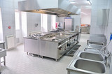 Fototapeta  - Professional kitchen interior