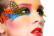 © Serg Zastavkin - Woman with fashion feather eyelashes make-up