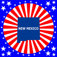 Wall Mural - map of the U.S. state of New Mexico