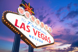 Fototapeta Las - Welcome To Fabulous Las Vegas sign