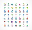 © Hilch - Set of icon design elements. Abstract logo ideas.