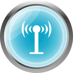 Poster - Wifi symbol icon (button) isolated on white background
