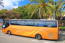 Tourist Bus In Barcelona, Spain