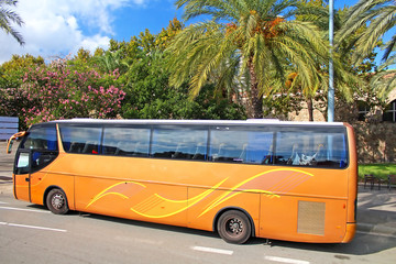 Tourist bus in Barcelona, Spain