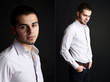 © Africa Studio - Snapshot of model. Handsome man on black background