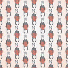Seamless Pattern With Dogs