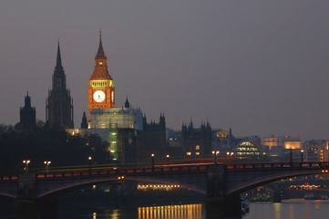 Wall Mural - London Skyline, Night