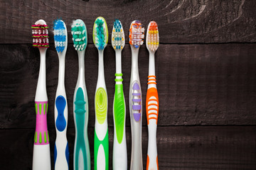 Wall Mural - Toothbrushes