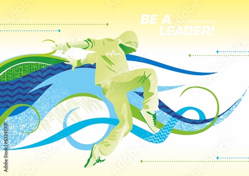 Plakat na zamówienie be a leader_breakdance