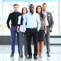 Canvas Print - Group portrait of a professional business team