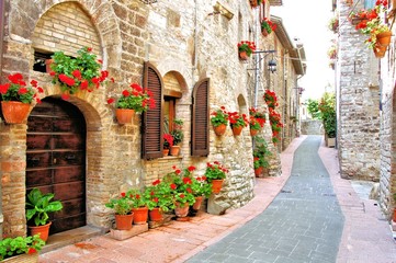 Plakat włoski piękny wejście