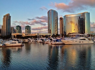 Wall Mural - Embarcadero Marina Park, Seaport Village, San Diego, California