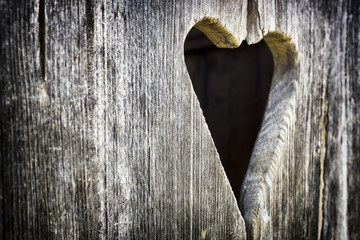 Wall Mural - wooden heart