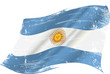 Argentinian grunge flag
