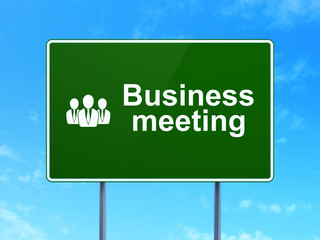 Business concept: Business Meeting and Business People on road